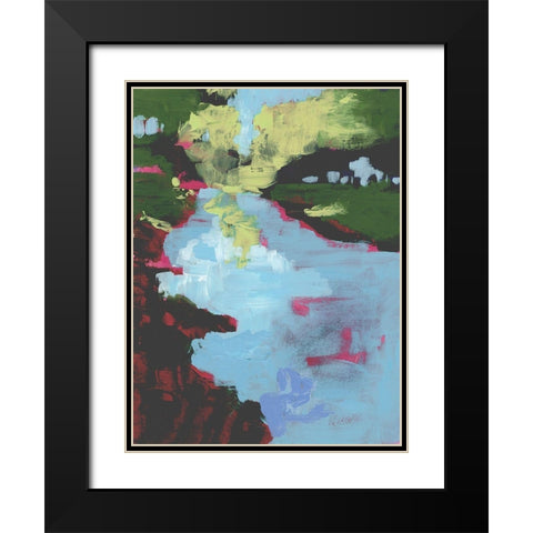 Sherbet Plains II Black Modern Wood Framed Art Print with Double Matting by Parker, Jennifer Paxton