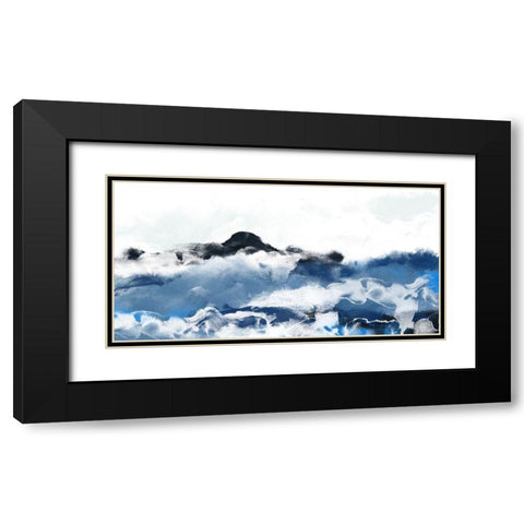 Custom Sea Surface II Black Modern Wood Framed Art Print with Double Matting by Vess, June Erica