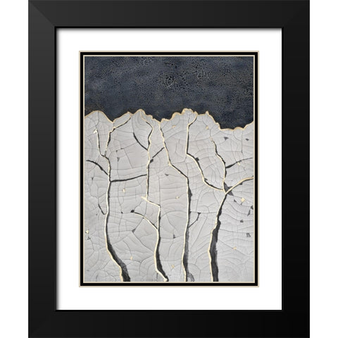 Crackled Arbor I Black Modern Wood Framed Art Print with Double Matting by Lam, Vanna