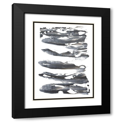 Tungsten I Black Modern Wood Framed Art Print with Double Matting by Lam, Vanna