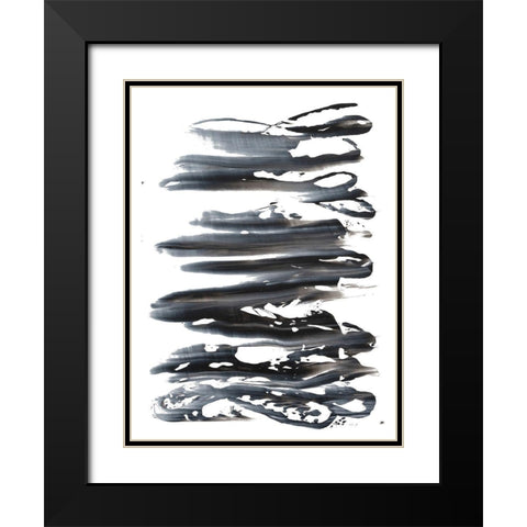 Tungsten II Black Modern Wood Framed Art Print with Double Matting by Lam, Vanna