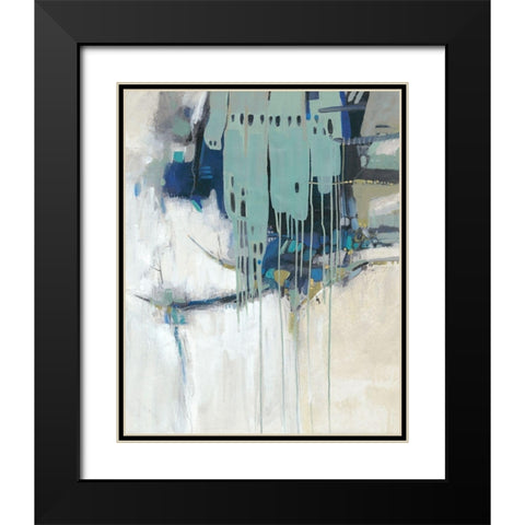 Molten I Black Modern Wood Framed Art Print with Double Matting by OToole, Tim