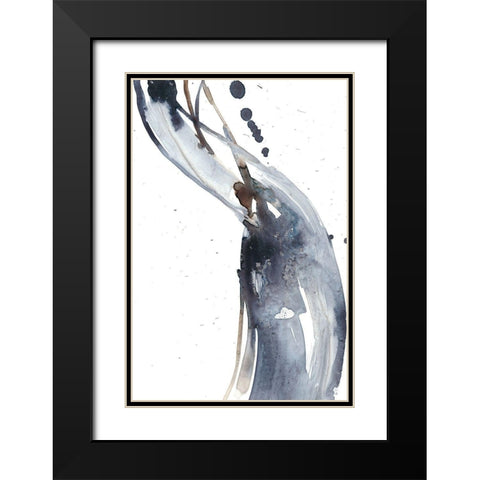 Paynes Twist I Black Modern Wood Framed Art Print with Double Matting by Goldberger, Jennifer