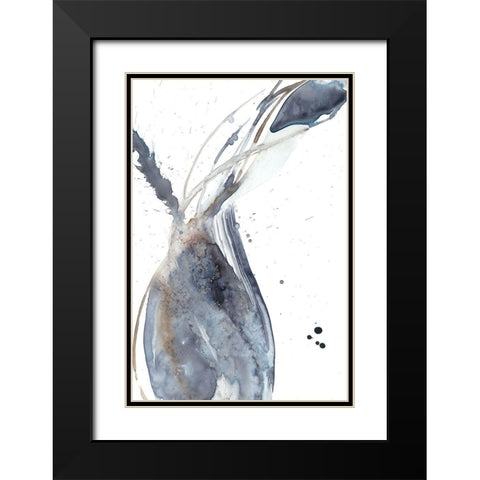 Paynes Twist II Black Modern Wood Framed Art Print with Double Matting by Goldberger, Jennifer
