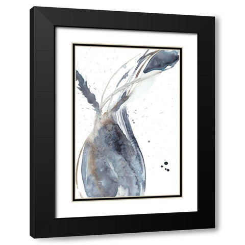 Paynes Twist II Black Modern Wood Framed Art Print with Double Matting by Goldberger, Jennifer