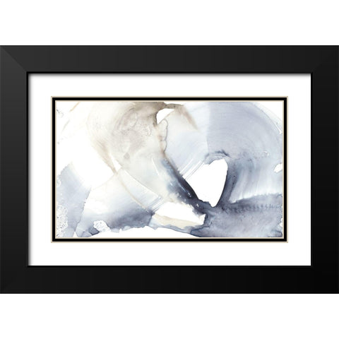 Wave Break II Black Modern Wood Framed Art Print with Double Matting by Goldberger, Jennifer