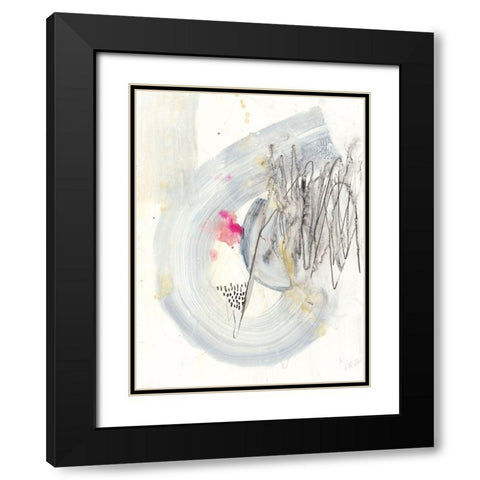 Intentions I Black Modern Wood Framed Art Print with Double Matting by Goldberger, Jennifer