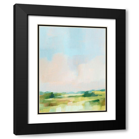 Spring Skies II Black Modern Wood Framed Art Print with Double Matting by Harper, Ethan