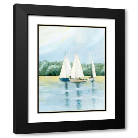 Afternoon Sail I Black Modern Wood Framed Art Print with Double Matting by Popp, Grace