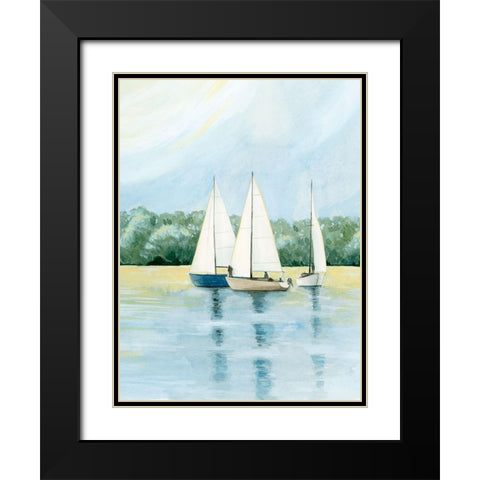 Afternoon Sail I Black Modern Wood Framed Art Print with Double Matting by Popp, Grace