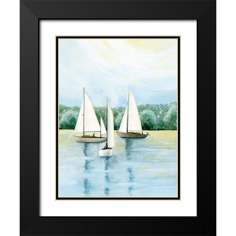 Afternoon Sail II Black Modern Wood Framed Art Print with Double Matting by Popp, Grace