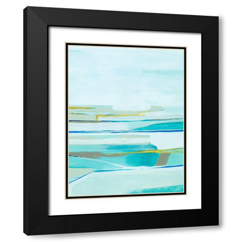 Seafarers Layers I Black Modern Wood Framed Art Print with Double Matting by Popp, Grace