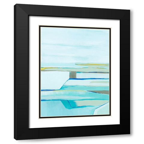 Seafarers Layers II Black Modern Wood Framed Art Print with Double Matting by Popp, Grace