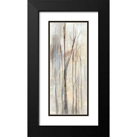 Wispy Birches I Black Modern Wood Framed Art Print with Double Matting by Goldberger, Jennifer