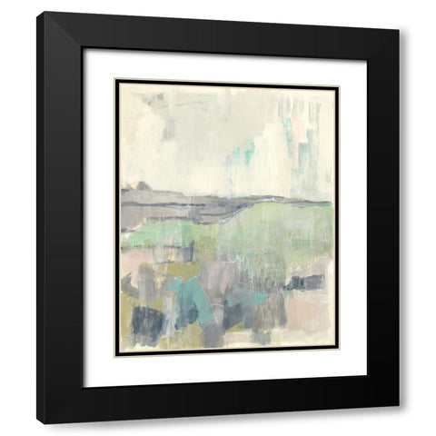 Pastel Love I Black Modern Wood Framed Art Print with Double Matting by Goldberger, Jennifer