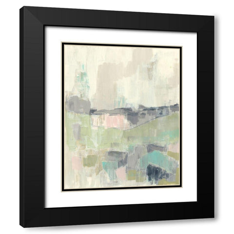 Pastel Love II Black Modern Wood Framed Art Print with Double Matting by Goldberger, Jennifer