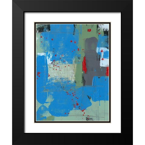 Integrated Circuit I Black Modern Wood Framed Art Print with Double Matting by Moore, Regina