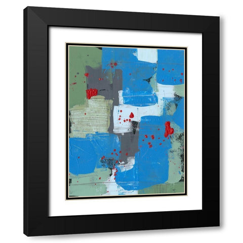 Integrated Circuit II Black Modern Wood Framed Art Print with Double Matting by Moore, Regina