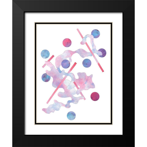 Paint Cloud II Black Modern Wood Framed Art Print with Double Matting by Douglas, Jamie