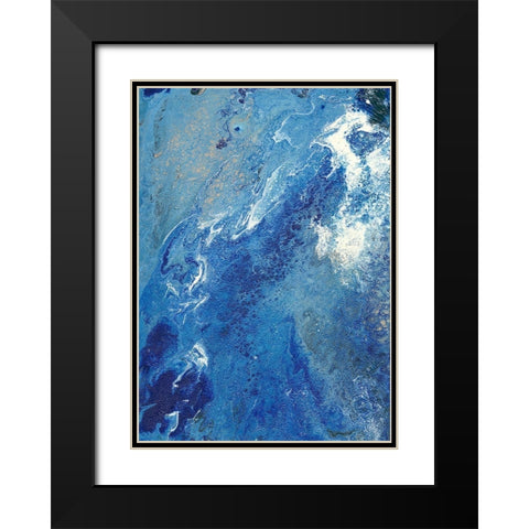 Blue Hawaii I Black Modern Wood Framed Art Print with Double Matting by Moore, Regina