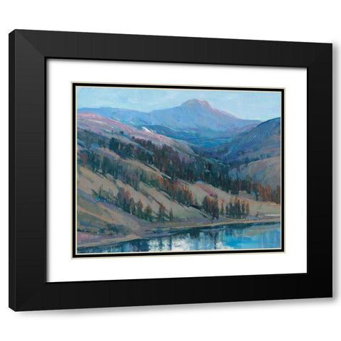 Mountain Vista I Black Modern Wood Framed Art Print with Double Matting by OToole, Tim