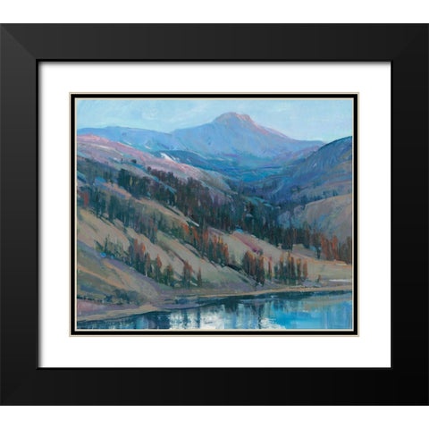 Mountain Vista I Black Modern Wood Framed Art Print with Double Matting by OToole, Tim