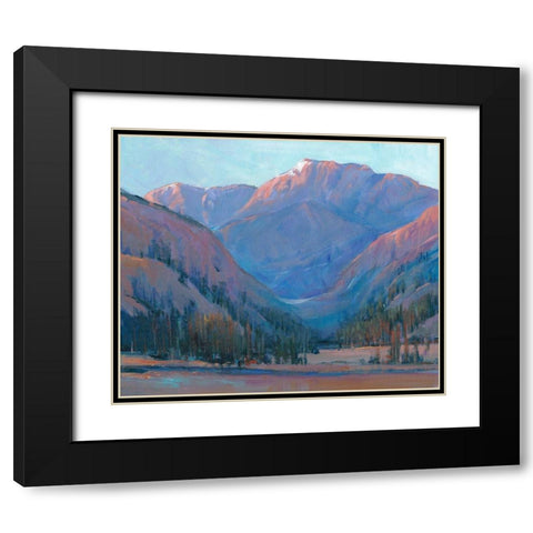 Mountain Vista II Black Modern Wood Framed Art Print with Double Matting by OToole, Tim