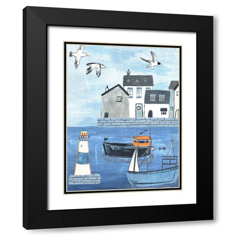 Sailors Rest IV Black Modern Wood Framed Art Print with Double Matting by Wang, Melissa