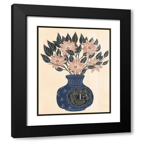 Vase of Flowers III Black Modern Wood Framed Art Print with Double Matting by Wang, Melissa