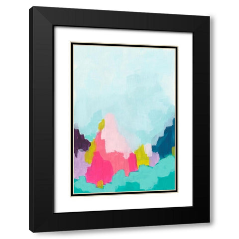 Pixel Borealis I Black Modern Wood Framed Art Print with Double Matting by Vess, June Erica