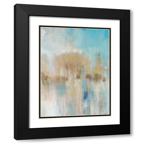 Trees Aglow I Black Modern Wood Framed Art Print with Double Matting by OToole, Tim