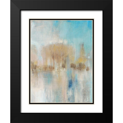 Trees Aglow I Black Modern Wood Framed Art Print with Double Matting by OToole, Tim