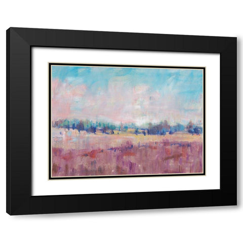 Indigo Gathering II Black Modern Wood Framed Art Print with Double Matting by OToole, Tim