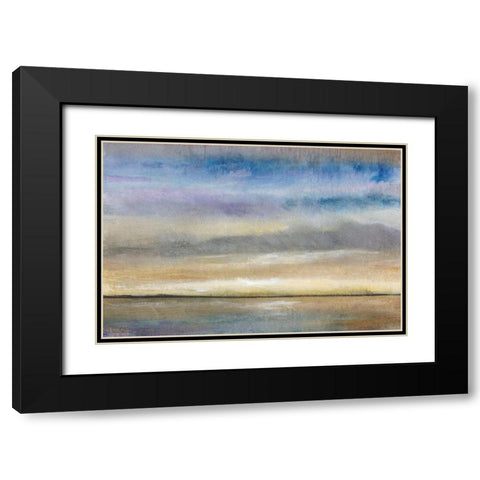 Evening Calm I Black Modern Wood Framed Art Print with Double Matting by OToole, Tim