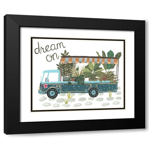 Hit the Road I Black Modern Wood Framed Art Print with Double Matting by Wang, Melissa