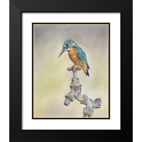 Glory Bird II Black Modern Wood Framed Art Print with Double Matting by Liama, Lily