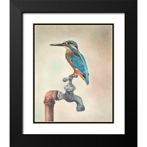 Glory Bird III Black Modern Wood Framed Art Print with Double Matting by Liama, Lily