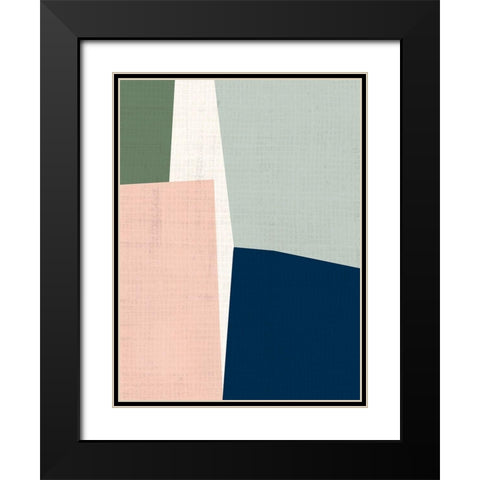 Steppe II Black Modern Wood Framed Art Print with Double Matting by Vess, June Erica