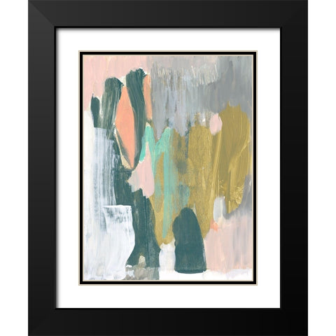 Brushed Optimism I Black Modern Wood Framed Art Print with Double Matting by Goldberger, Jennifer