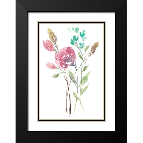 Late Season Bouquet I Black Modern Wood Framed Art Print with Double Matting by Goldberger, Jennifer