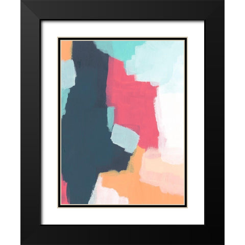 Sychronicity I Black Modern Wood Framed Art Print with Double Matting by Vess, June Erica