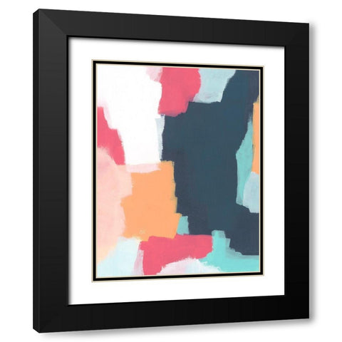 Sychronicity II Black Modern Wood Framed Art Print with Double Matting by Vess, June Erica