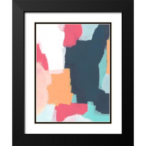 Sychronicity II Black Modern Wood Framed Art Print with Double Matting by Vess, June Erica