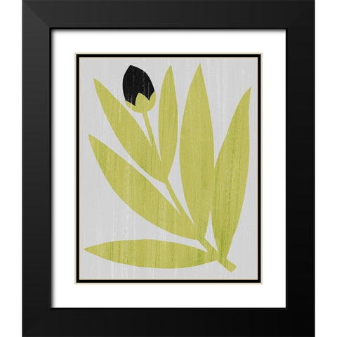 Flower Cutting I Black Modern Wood Framed Art Print with Double Matting by Popp, Grace