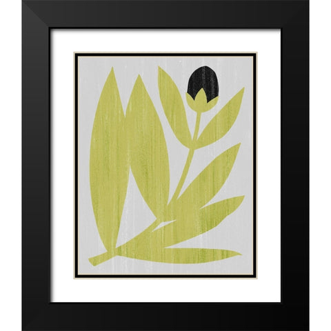 Flower Cutting II Black Modern Wood Framed Art Print with Double Matting by Popp, Grace