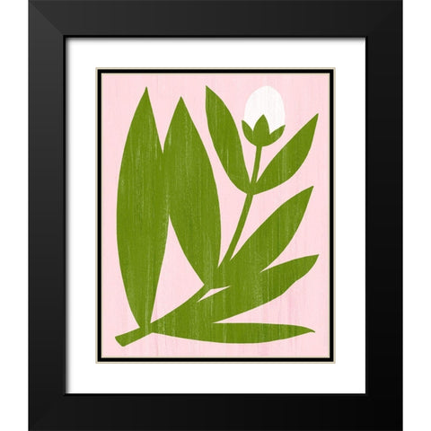 Flower Cutting III Black Modern Wood Framed Art Print with Double Matting by Popp, Grace