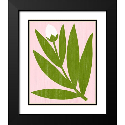 Flower Cutting IV Black Modern Wood Framed Art Print with Double Matting by Popp, Grace