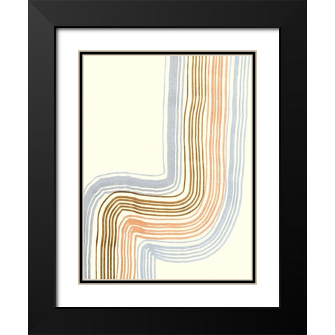 Imperfect Lines I Black Modern Wood Framed Art Print with Double Matting by Ludwig, Alicia