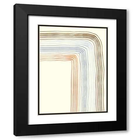 Imperfect Lines II Black Modern Wood Framed Art Print with Double Matting by Ludwig, Alicia