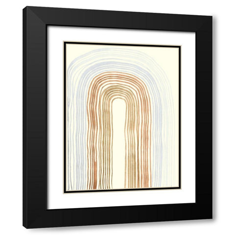 Imperfect Lines IV Black Modern Wood Framed Art Print with Double Matting by Ludwig, Alicia